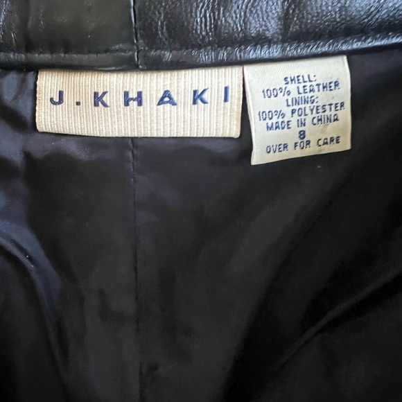 NWT Genuine Leather Pants Size 8 High Waist - Picture 2 of 6